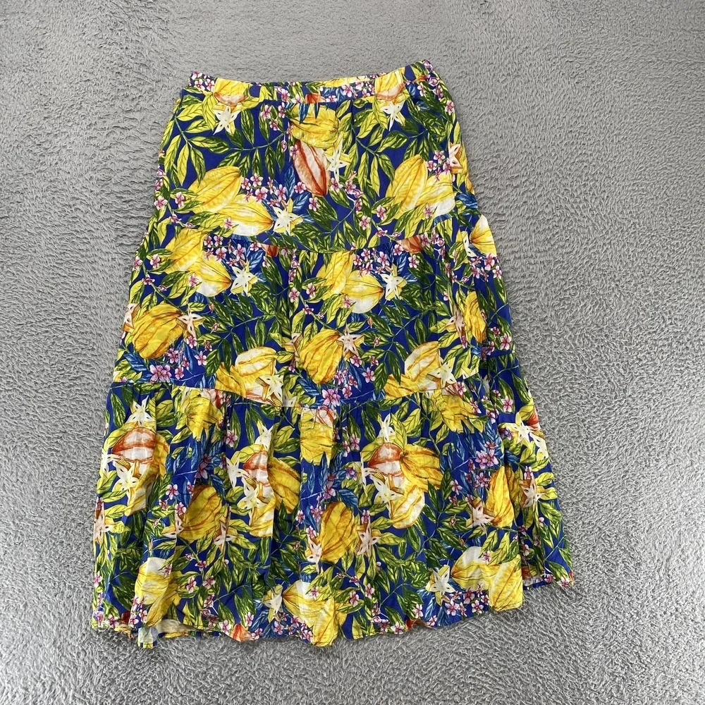 Rachel Roy 2 Piece Set Womens Large Tropical Hawaiian Cruise Resort Vacation - Picture 2 of 16